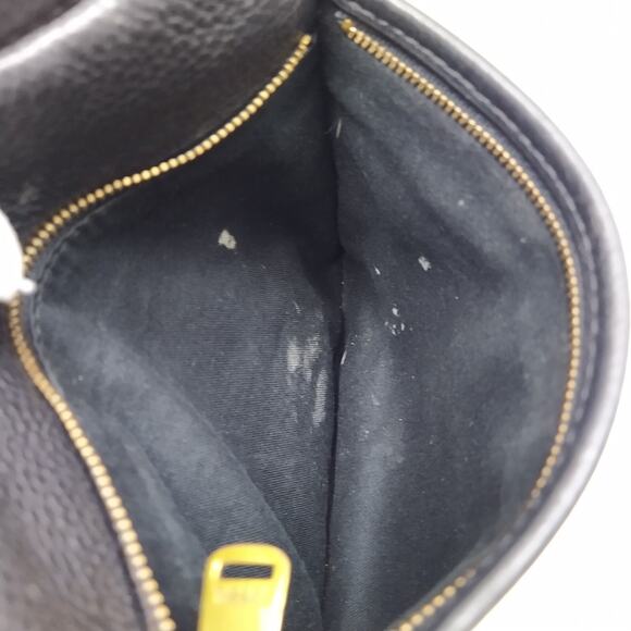 Fossil Black Pebbled Leather Zipper Expandable Crossbody Bag - Picture 14 of 16